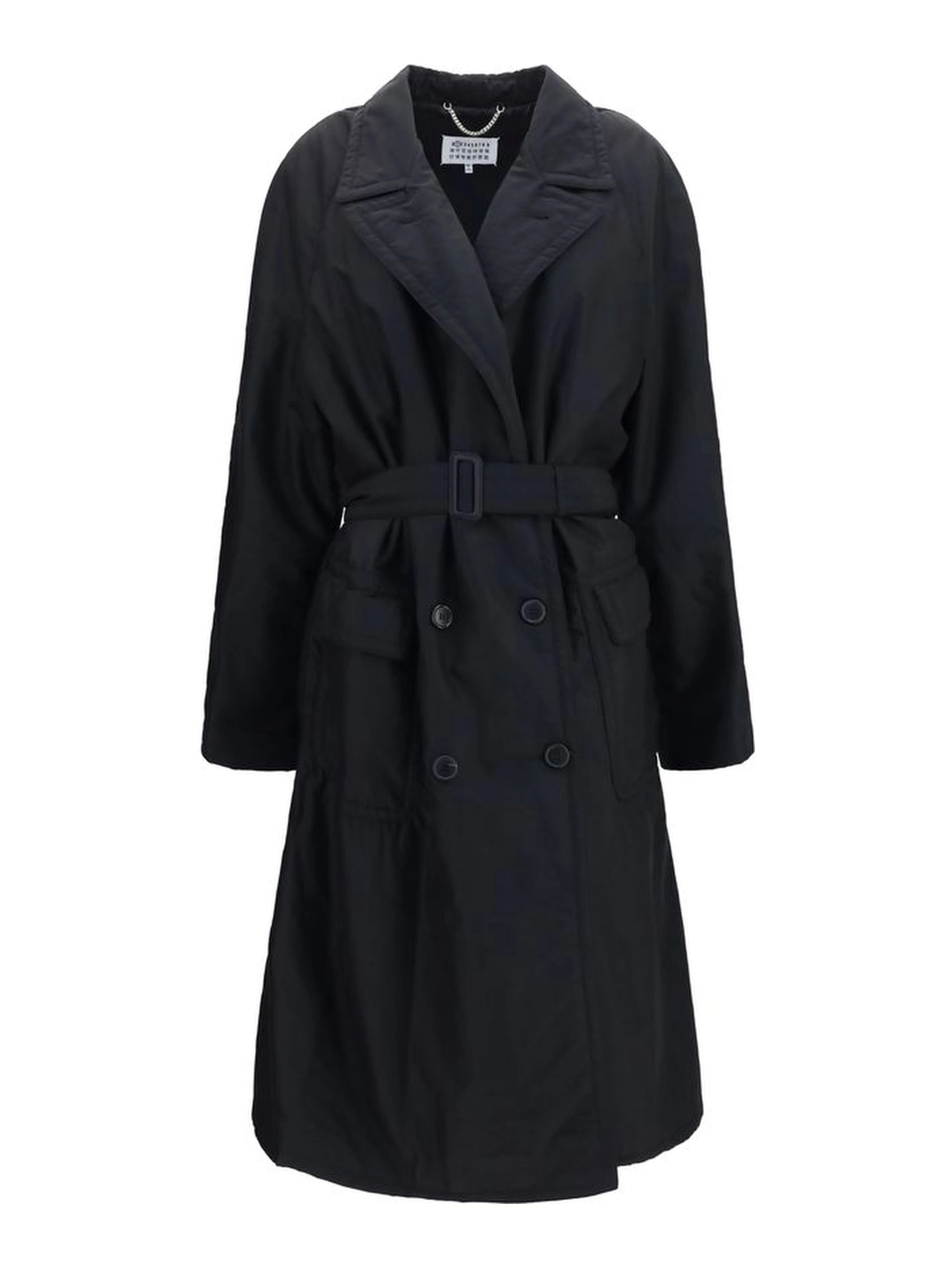 Black Wool Oves Aries Coat