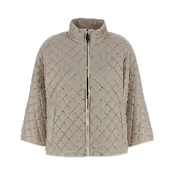 Gray Polyester Coat