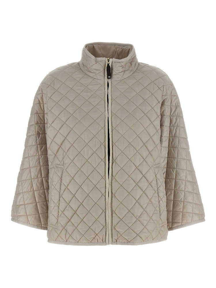 Gray Polyester Coat