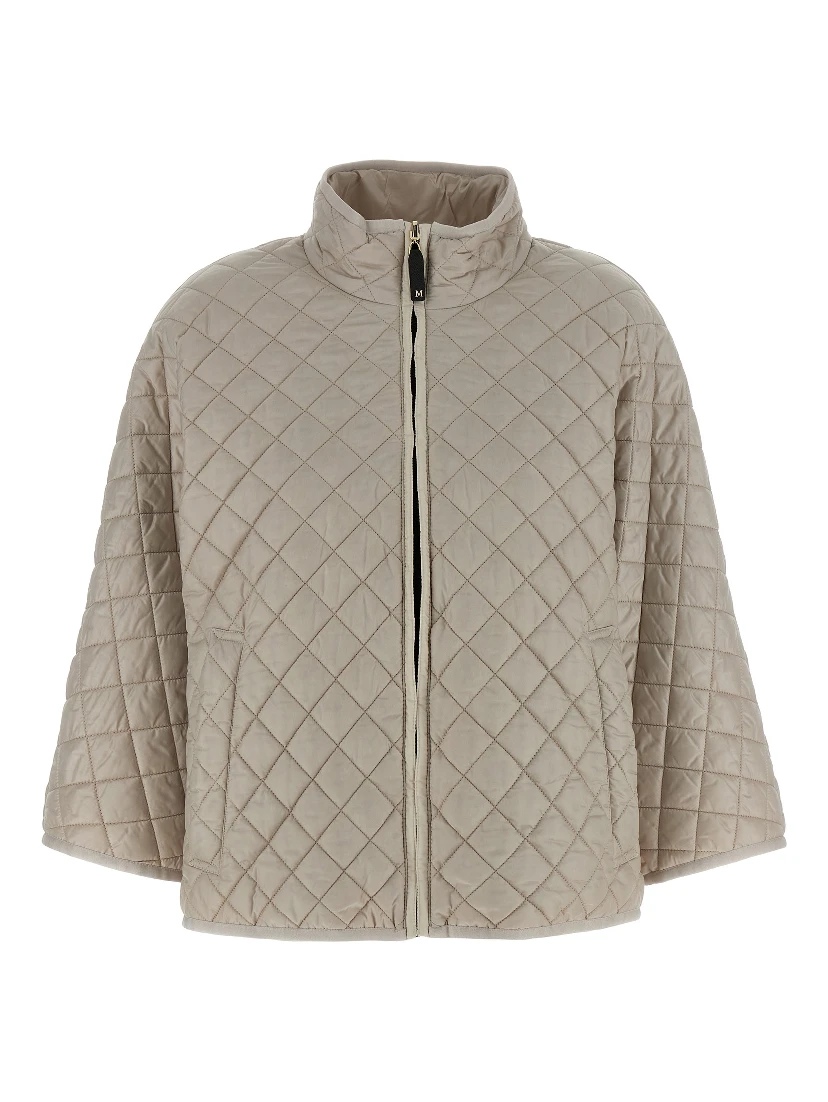 Gray Polyester Coat