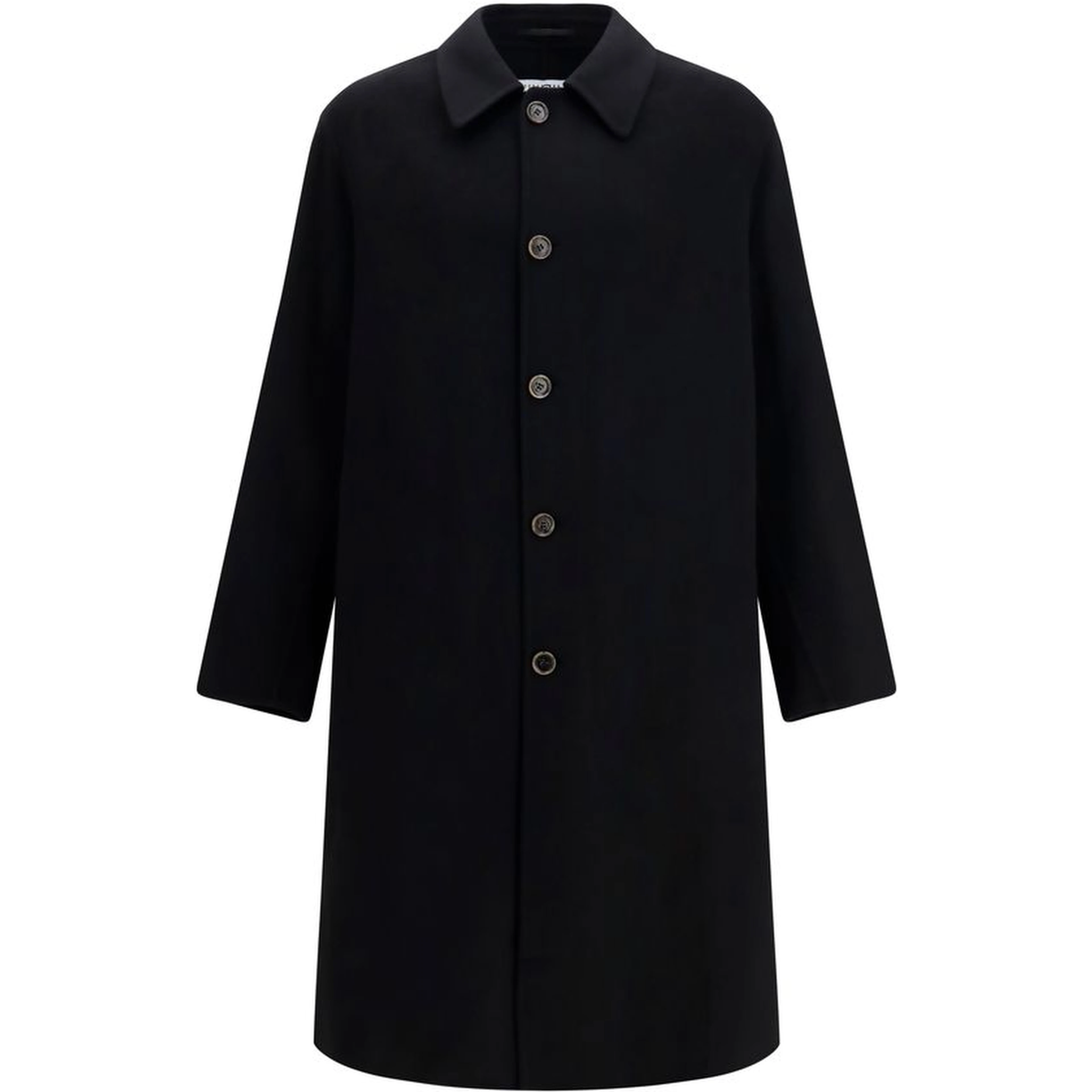 Black Wool Oves Aries Coat