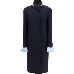 Blue Wool Oves Aries Coat