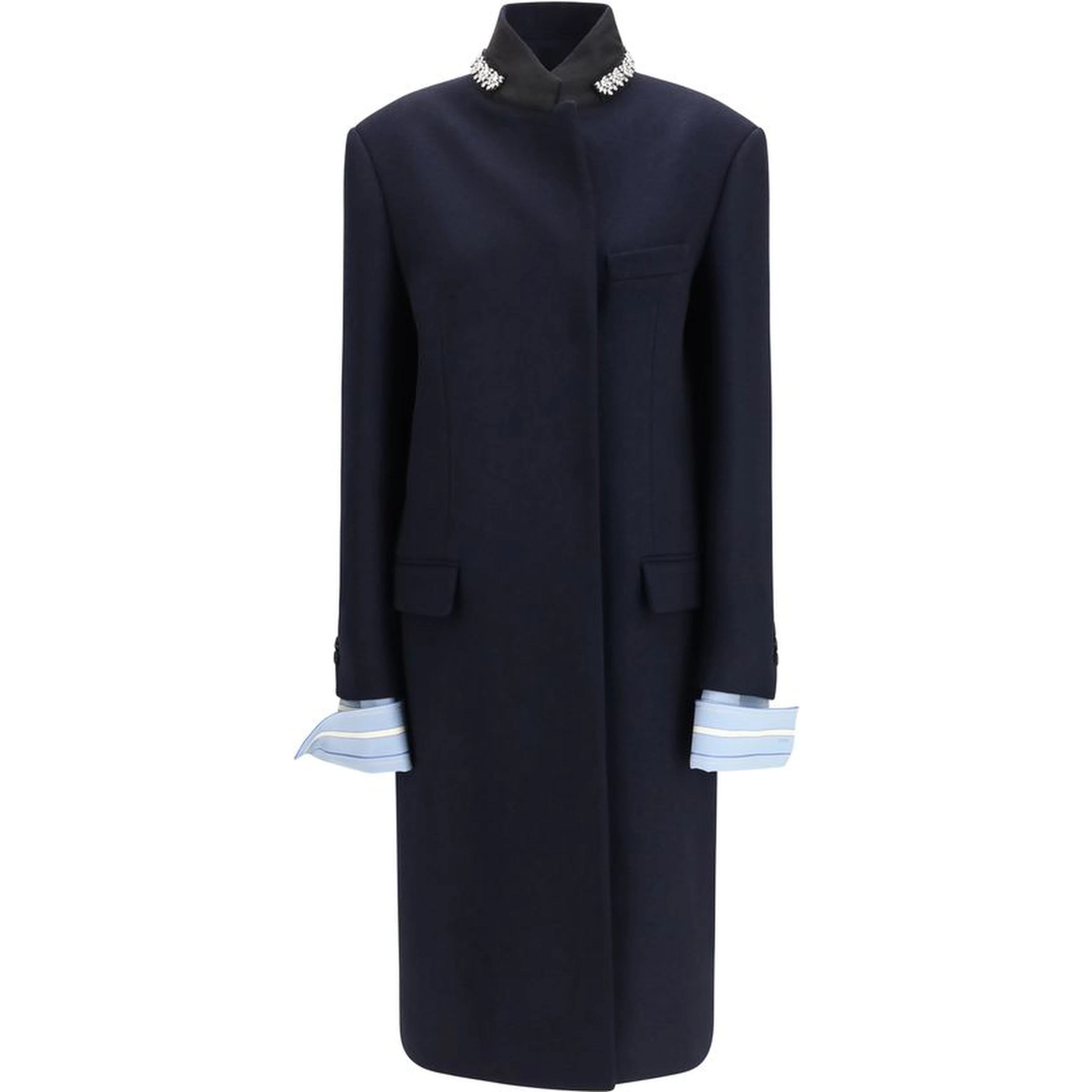 Blue Wool Oves Aries Coat