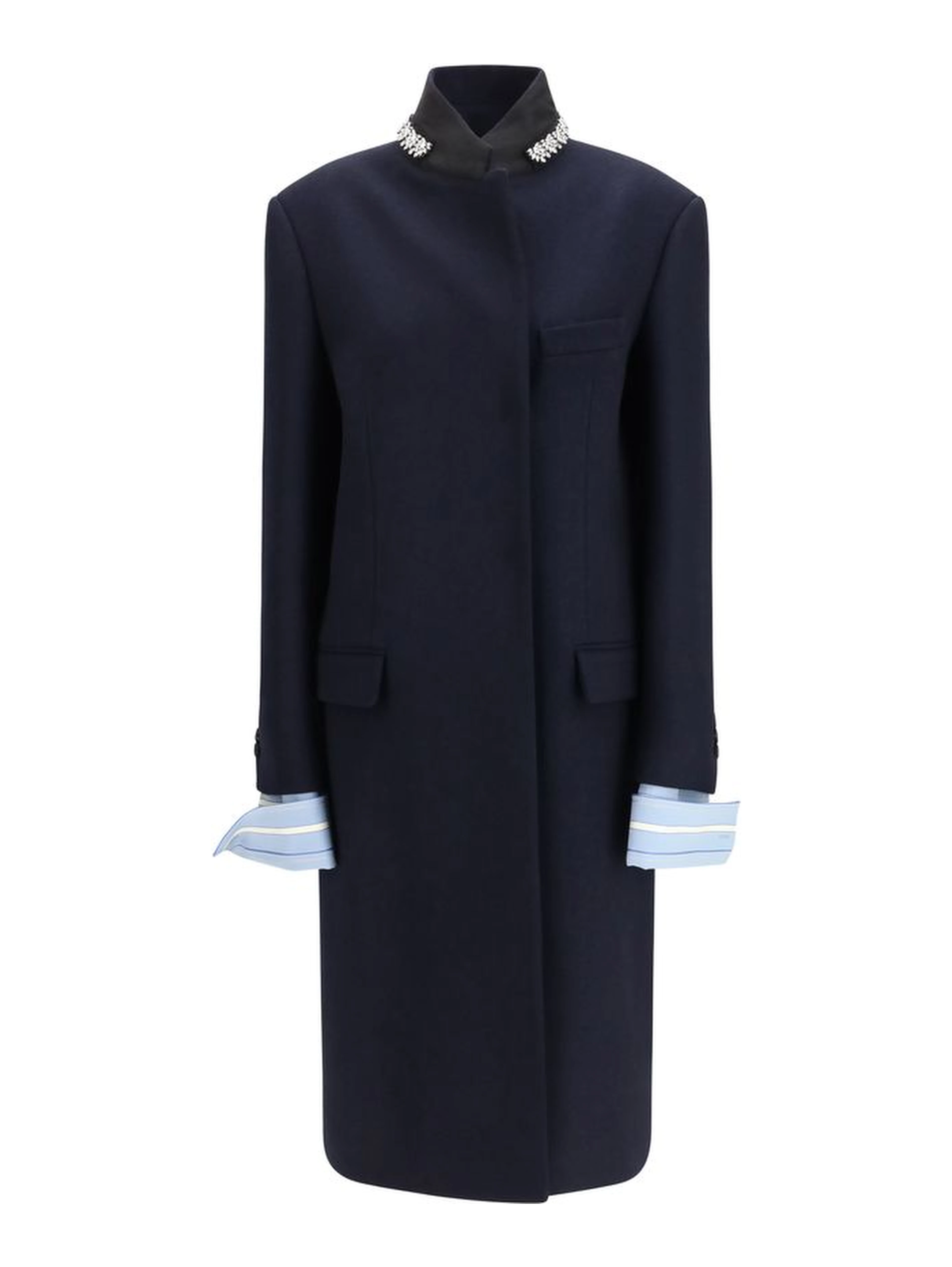 Blue Wool Oves Aries Coat