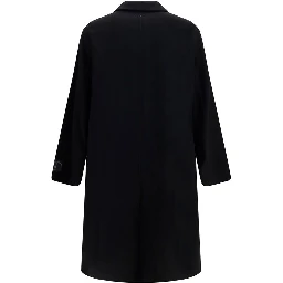 Black Wool Oves Aries Coat
