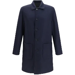 Blue Wool Oves Aries Coat