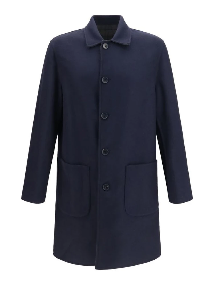 Blue Wool Oves Aries Coat