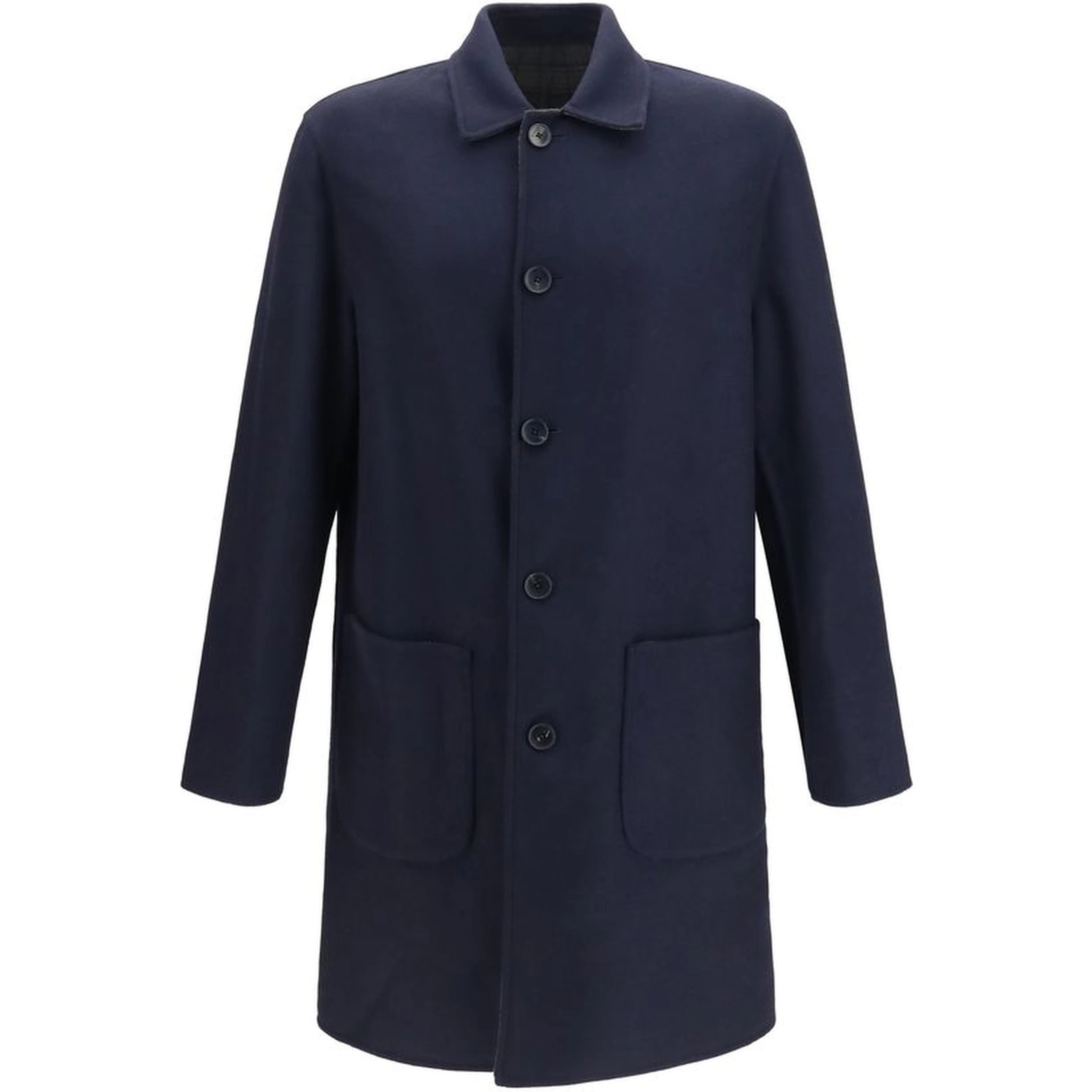 Blue Wool Oves Aries Coat