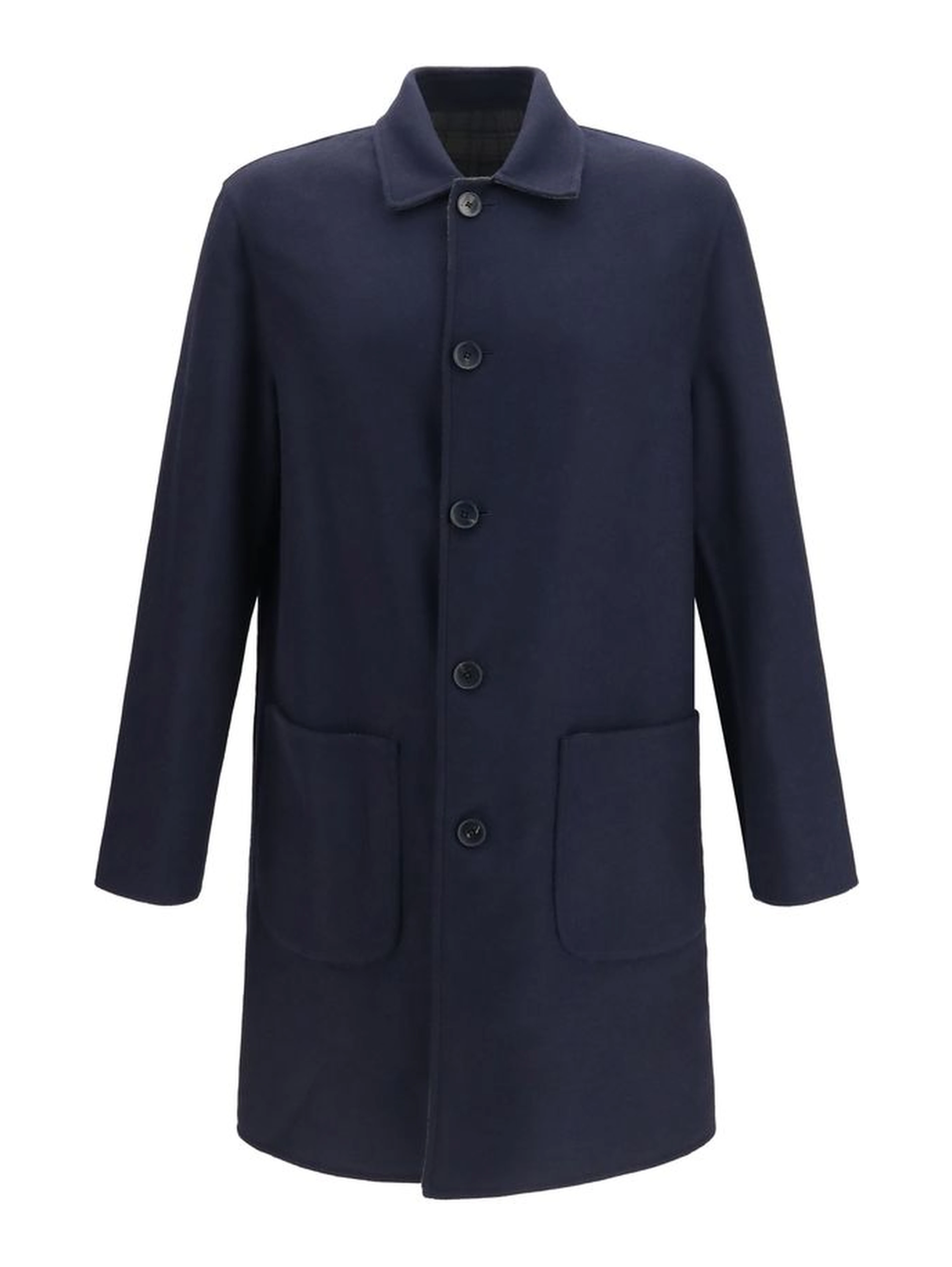 Blue Wool Oves Aries Coat