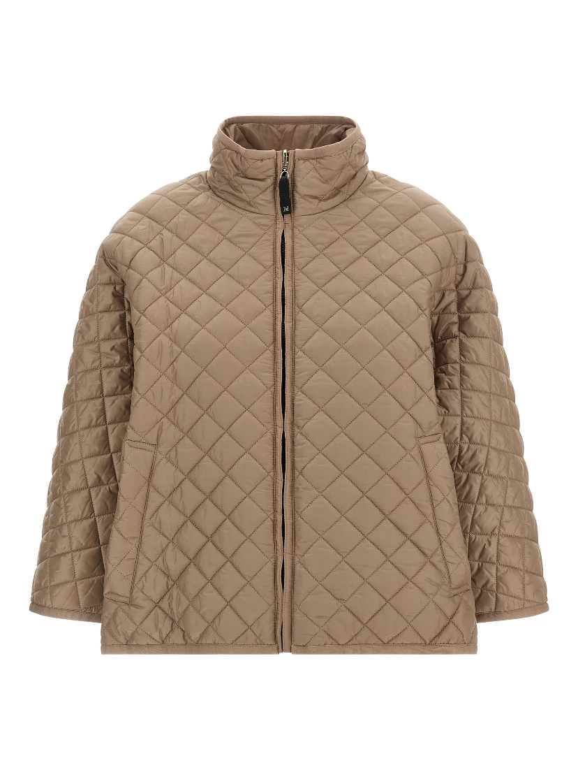 Beige Polyester Coat