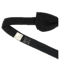 Black Silk Bowtie
