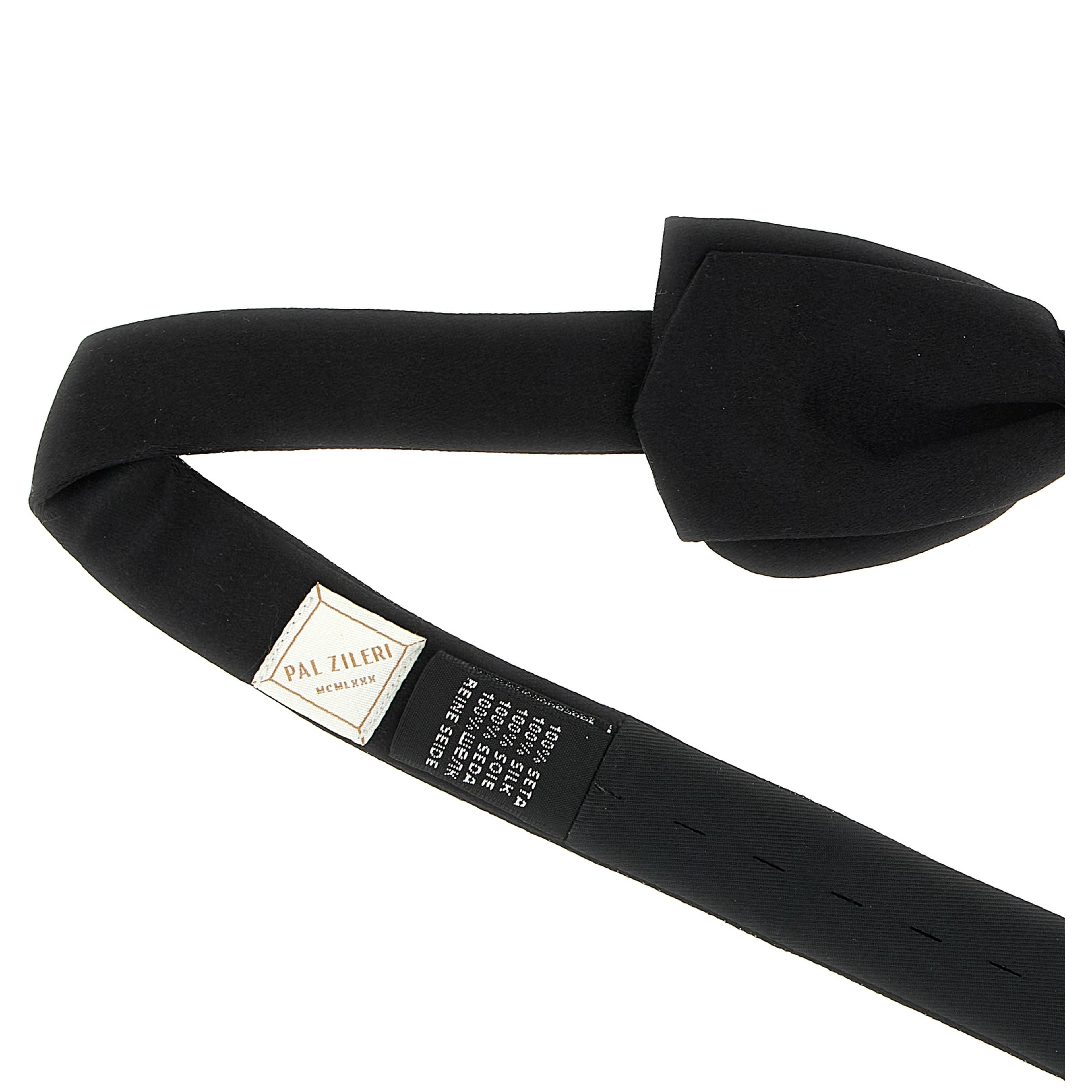 Black Silk Bowtie