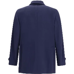 Blue Wool Oves Aries Coat