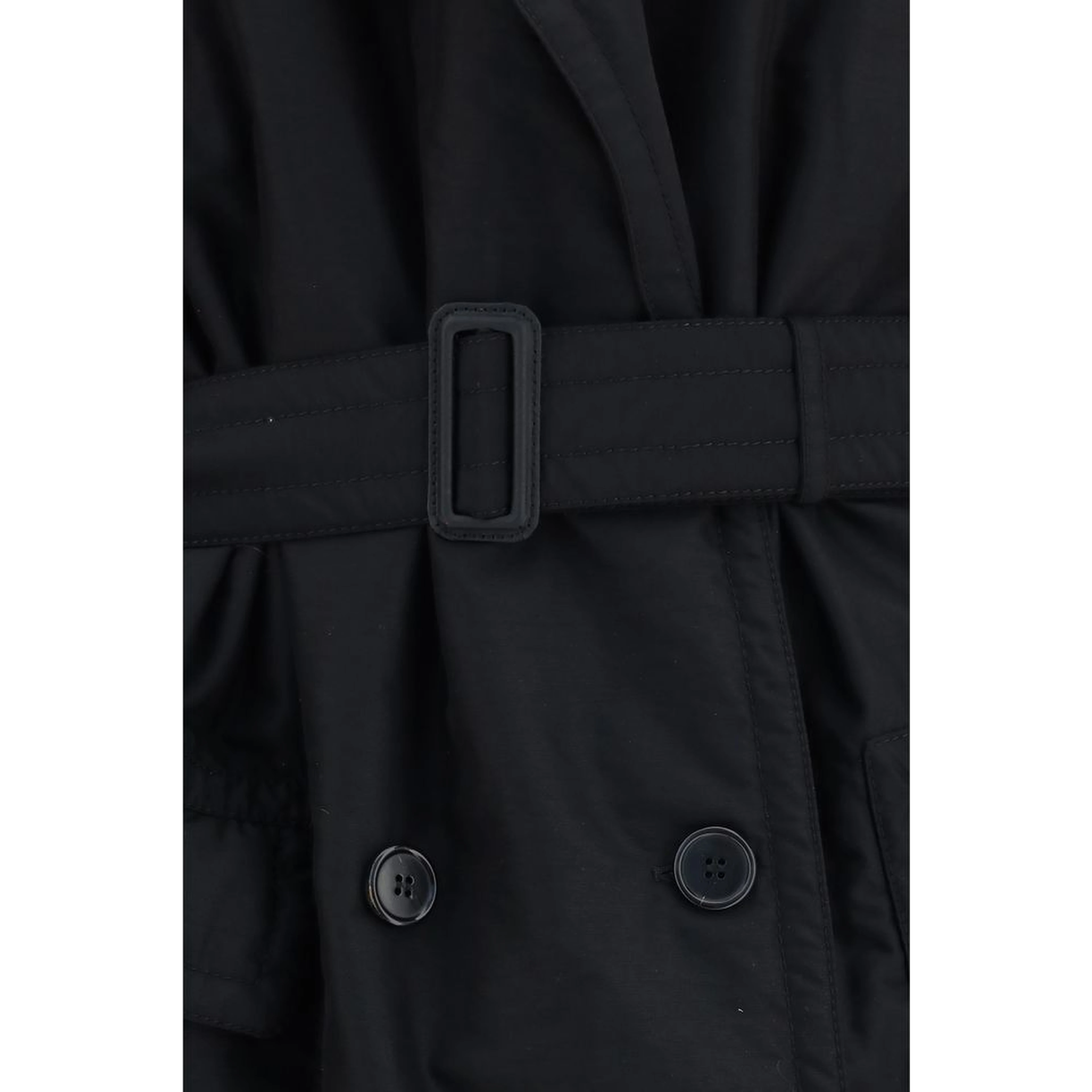 Black Wool Oves Aries Coat