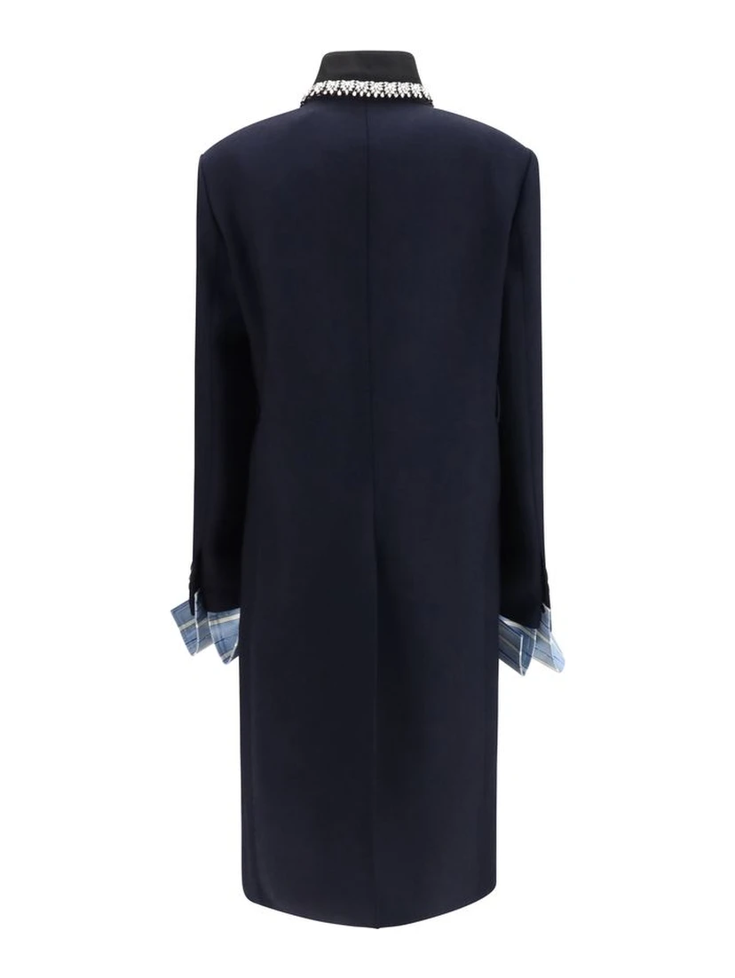 Blue Wool Oves Aries Coat