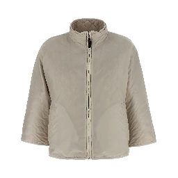Gray Polyester Coat