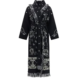 Black Wool Oves Aries Coat