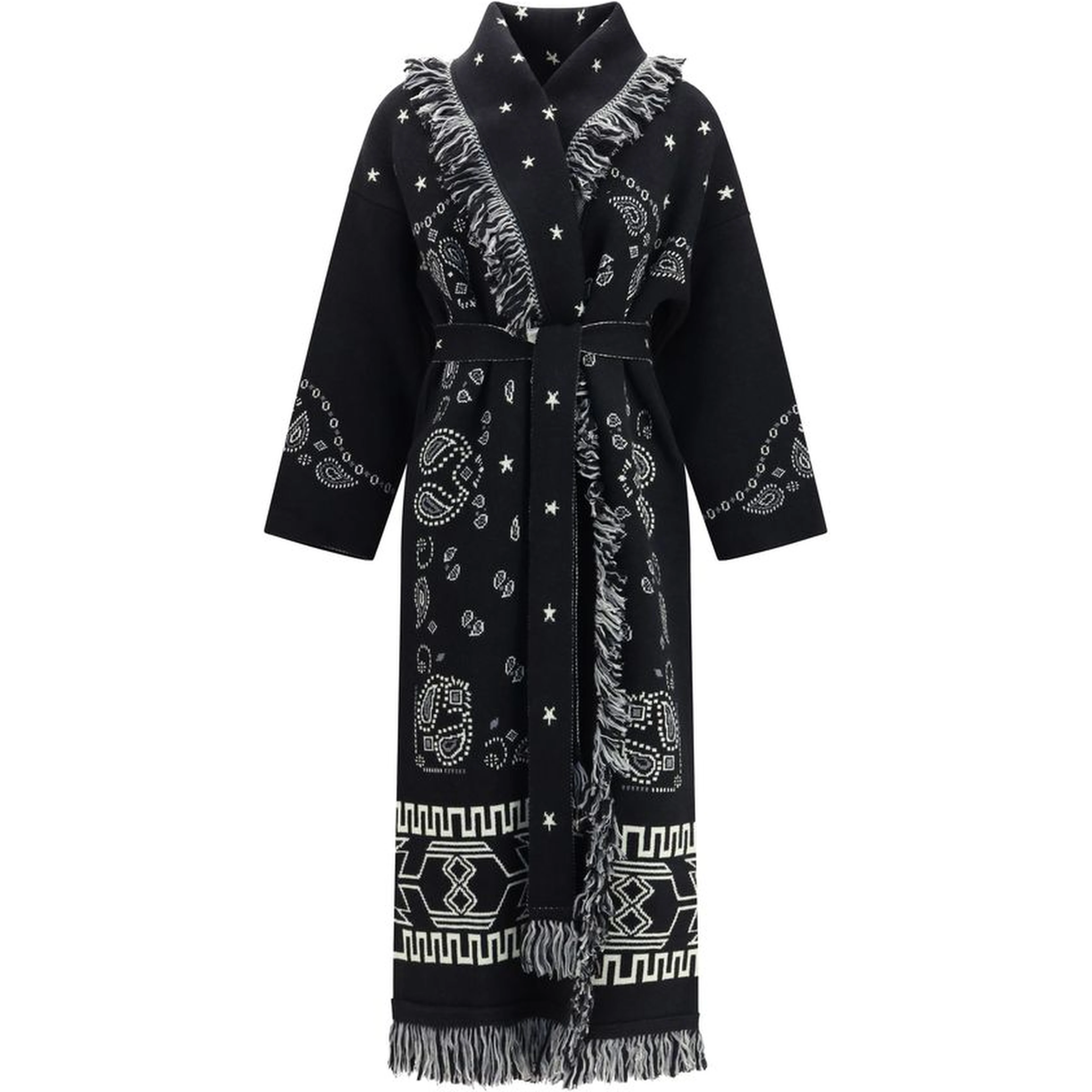 Black Wool Oves Aries Coat
