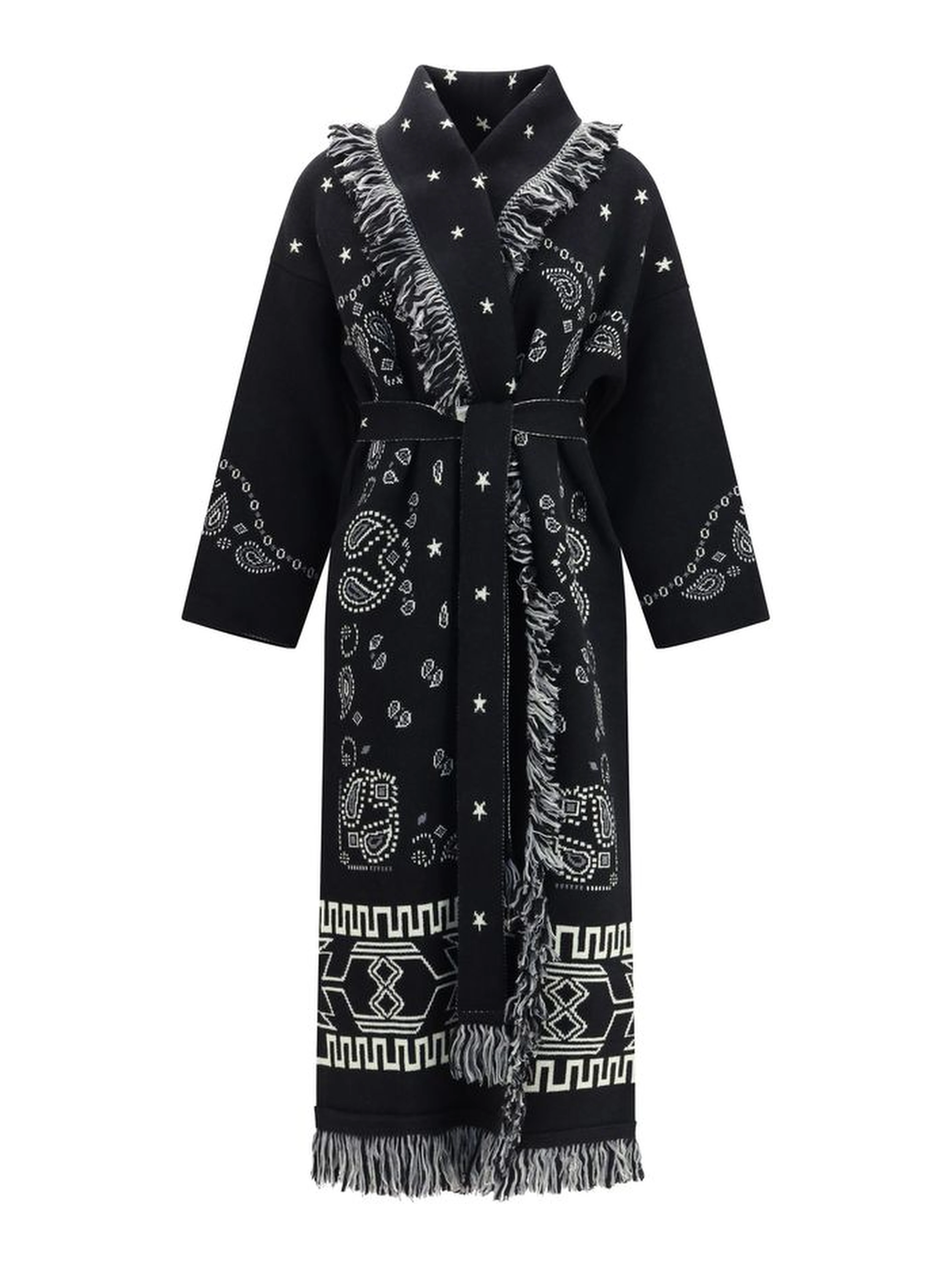 Black Wool Oves Aries Coat