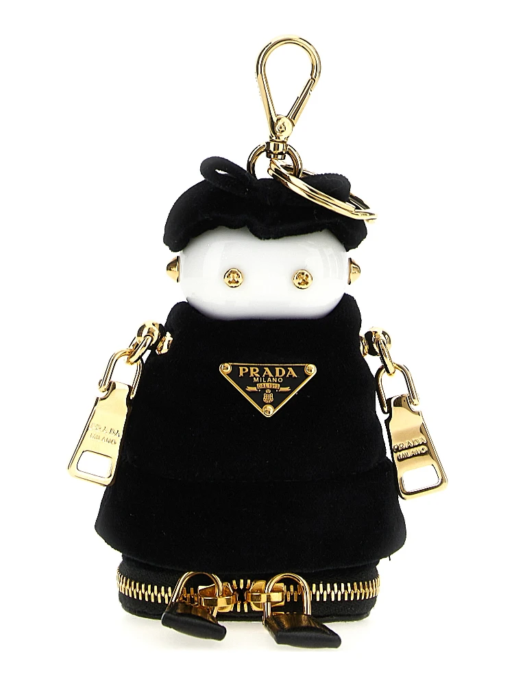 Black Stainless Steel Keychain