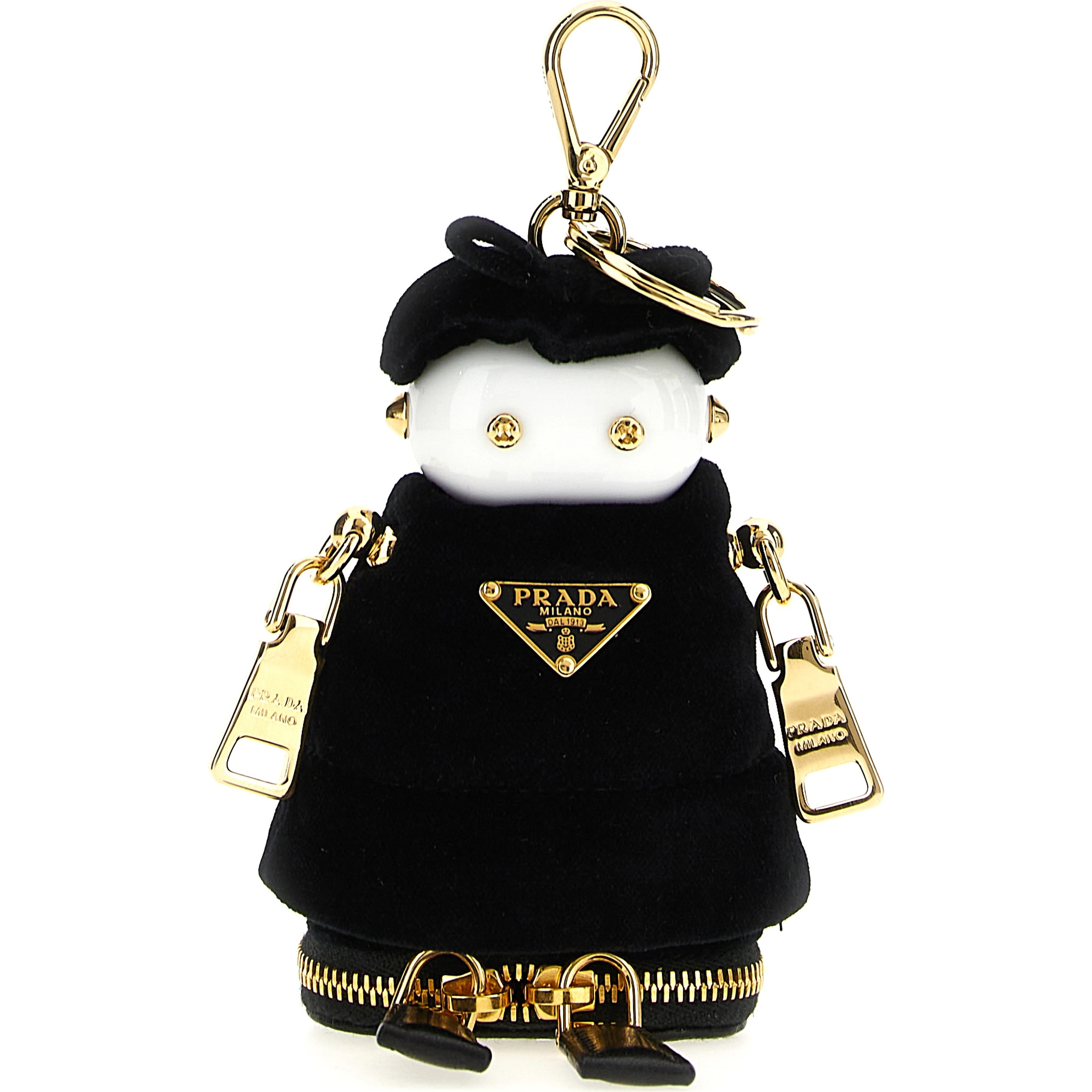 Black Stainless Steel Keychain