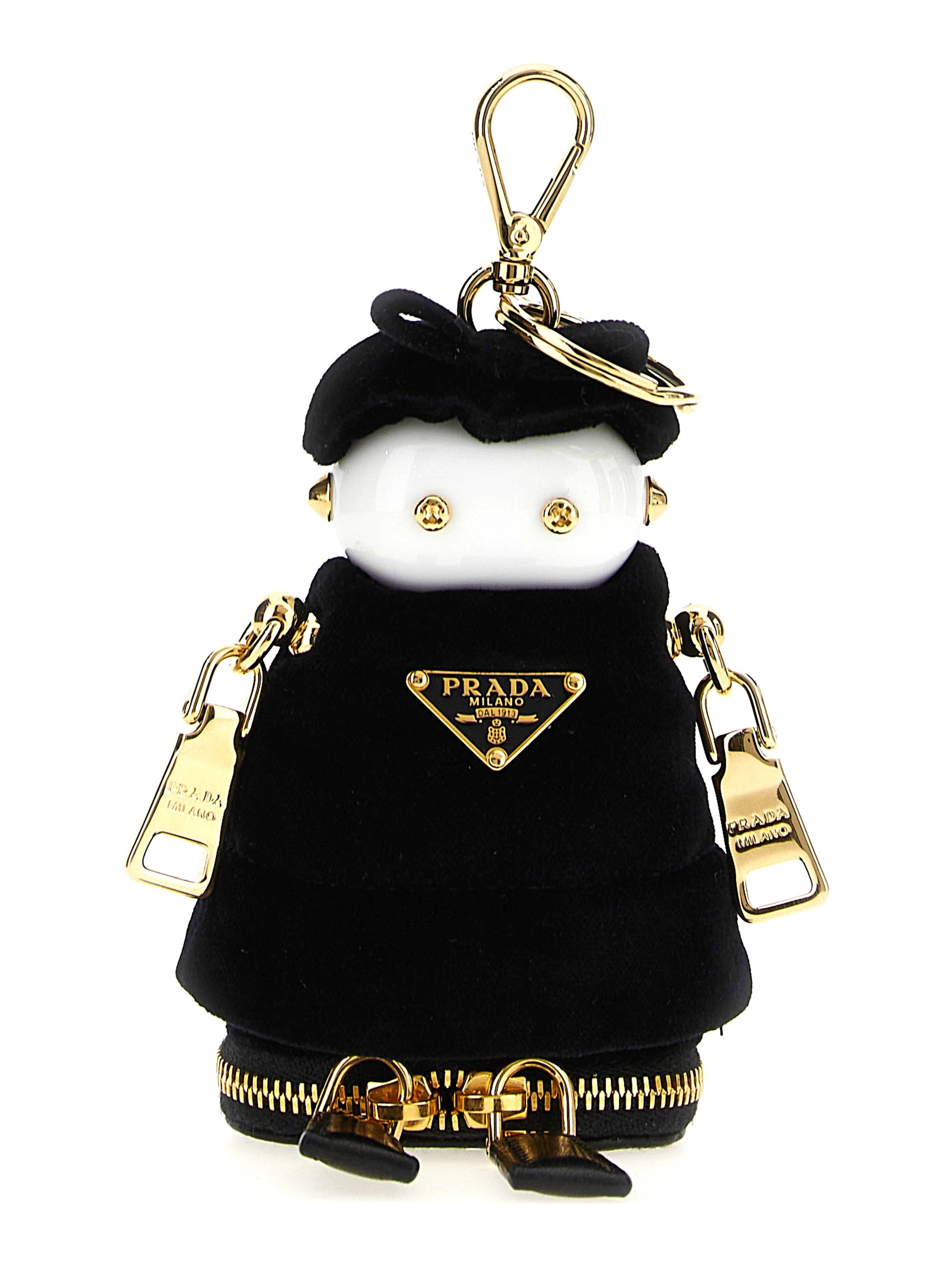 Black Stainless Steel Keychain