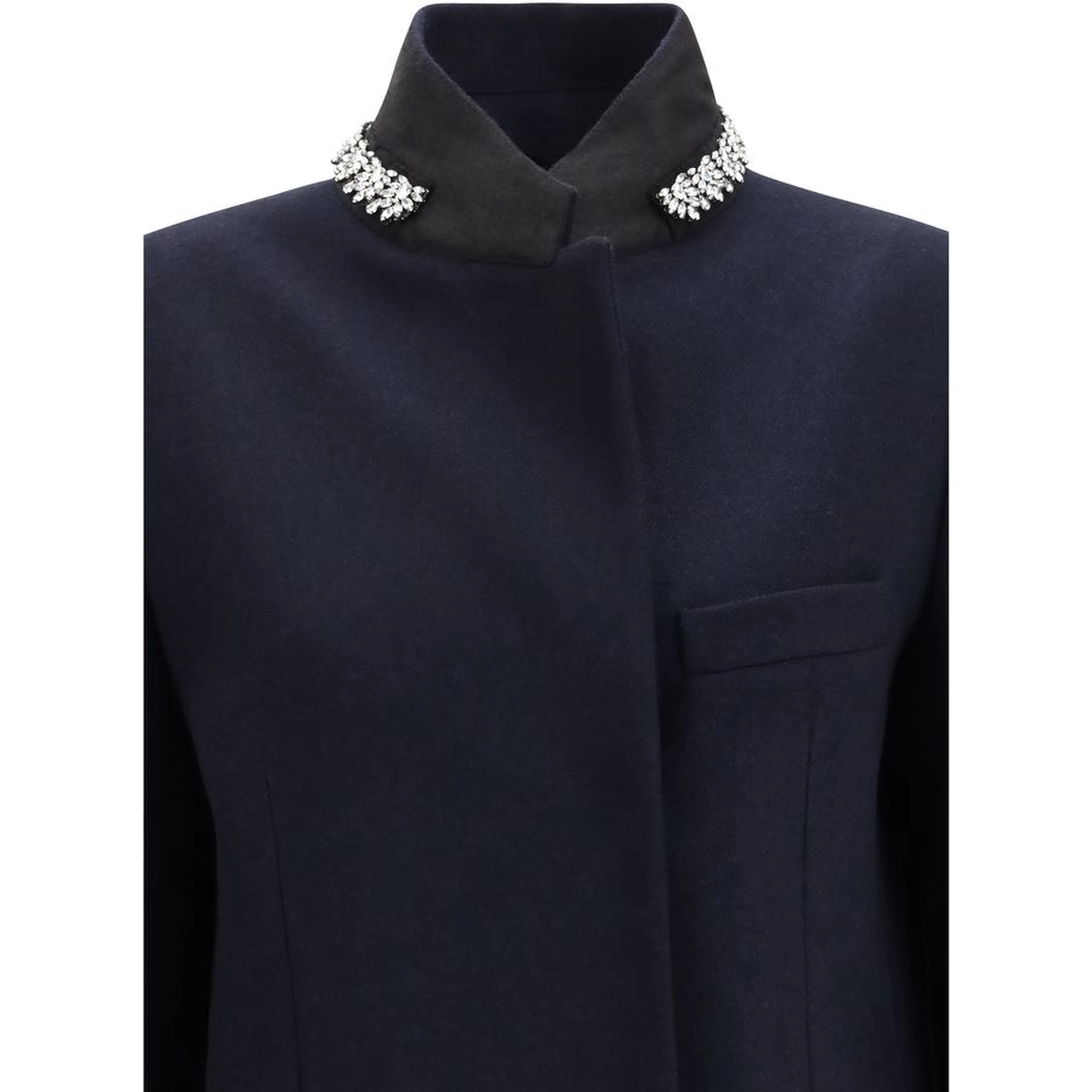 Blue Wool Oves Aries Coat