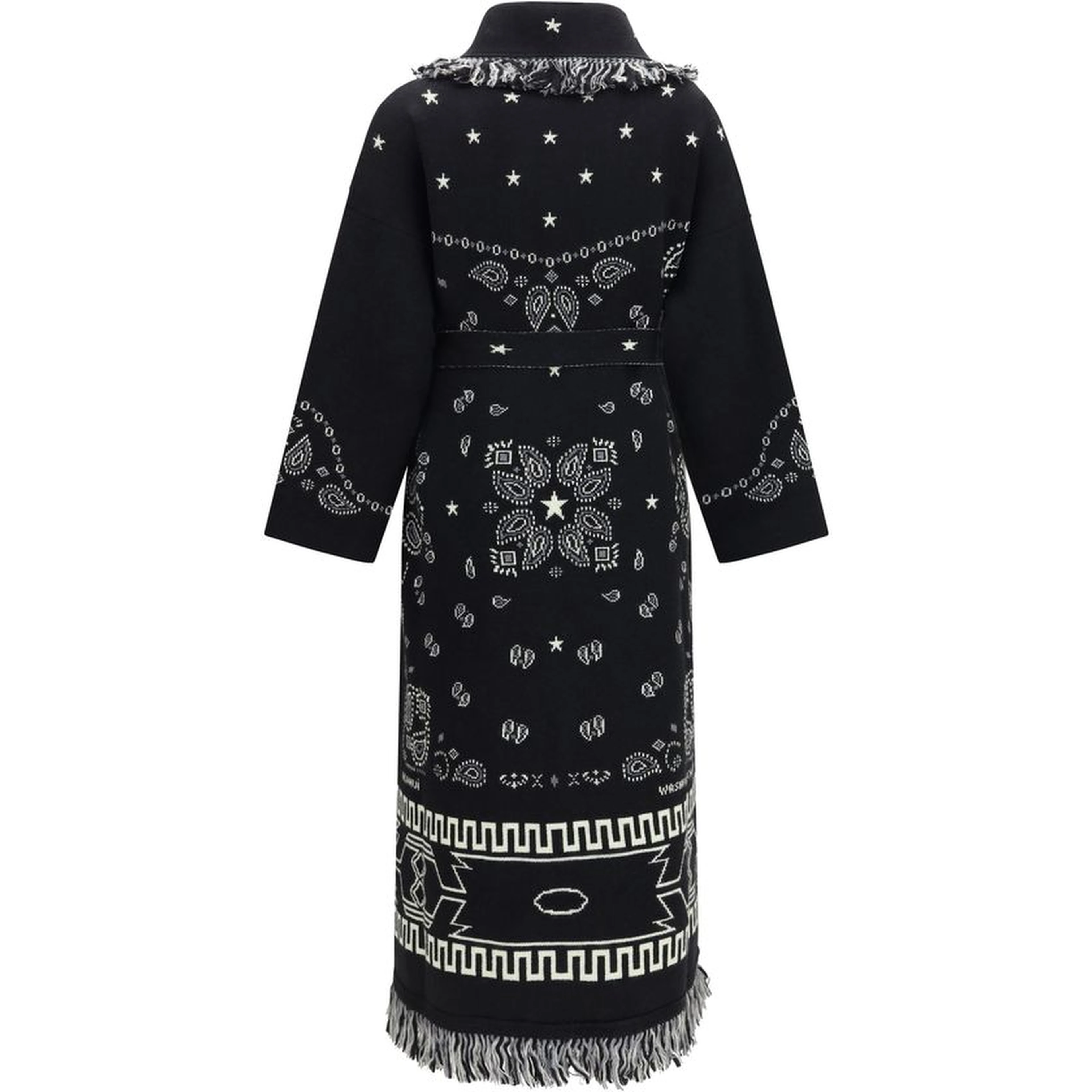 Black Wool Oves Aries Coat