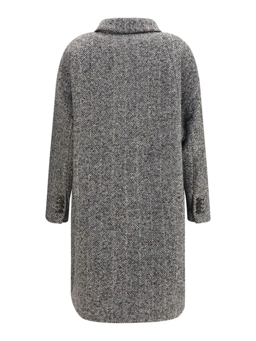 Gray Wool Oves Aries Coat