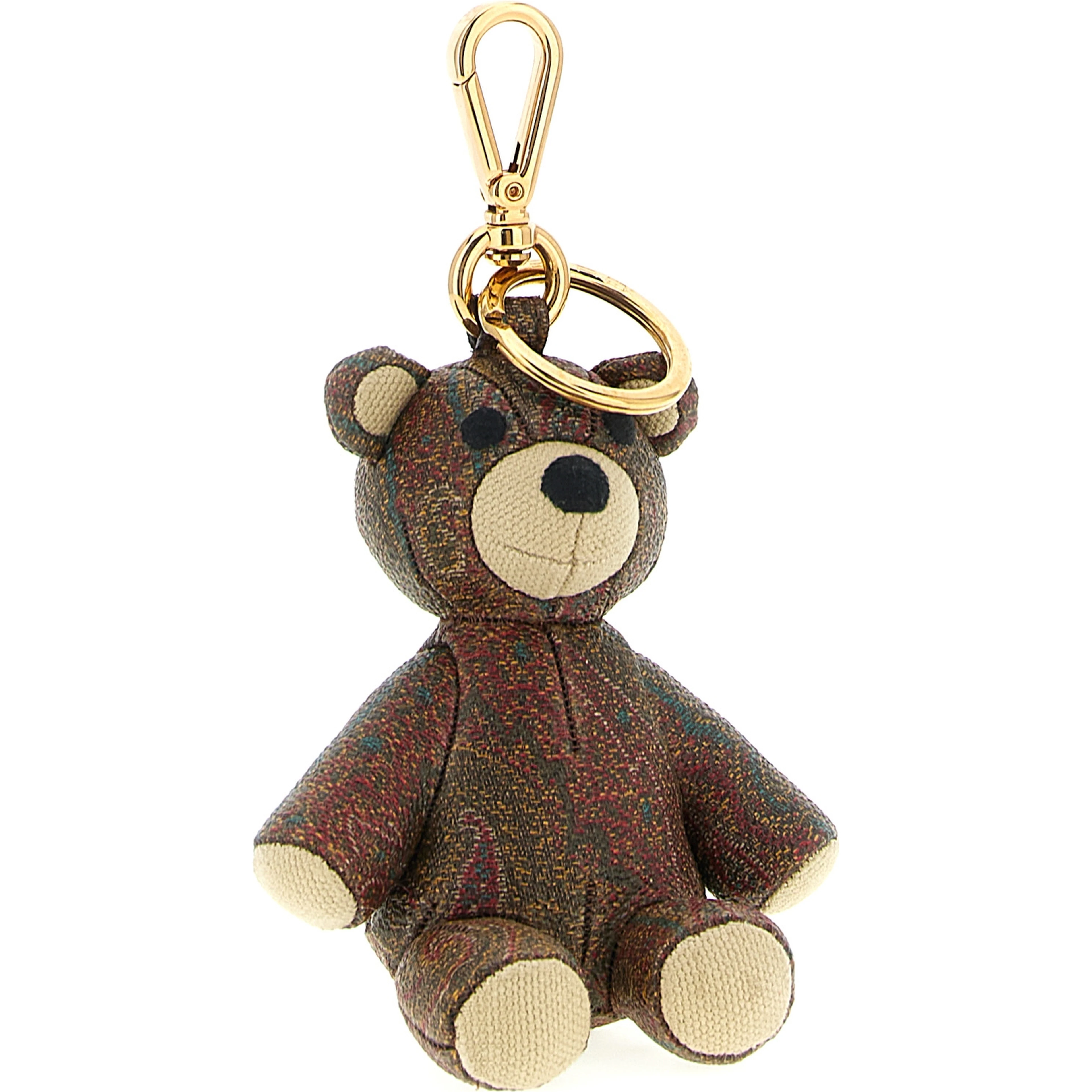 Brown Cotton Keychain