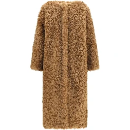 Brown Polyester Coat