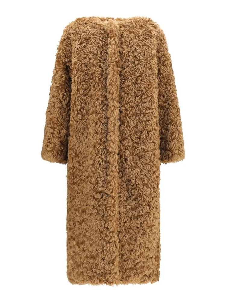 Brown Polyester Coat