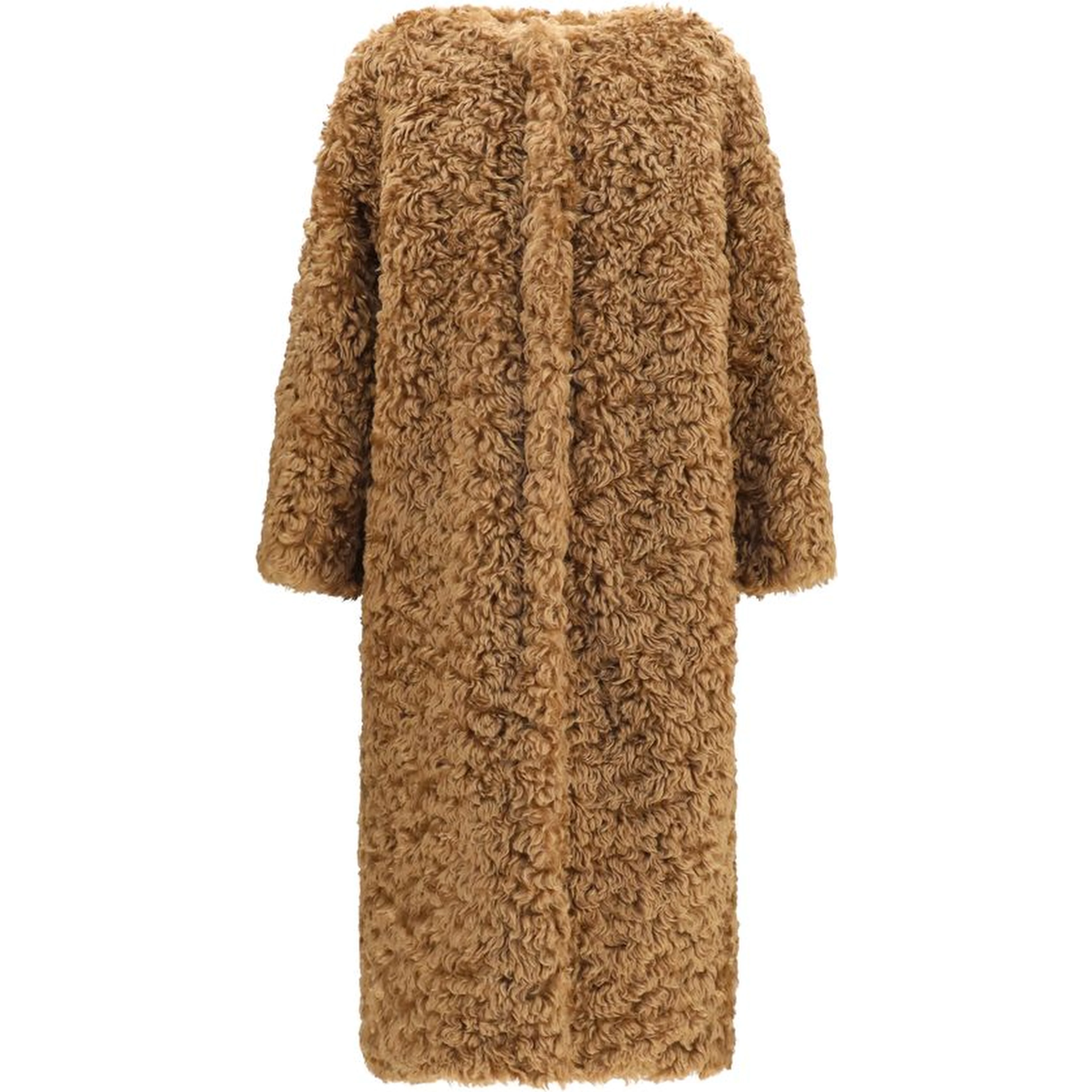 Brown Polyester Coat