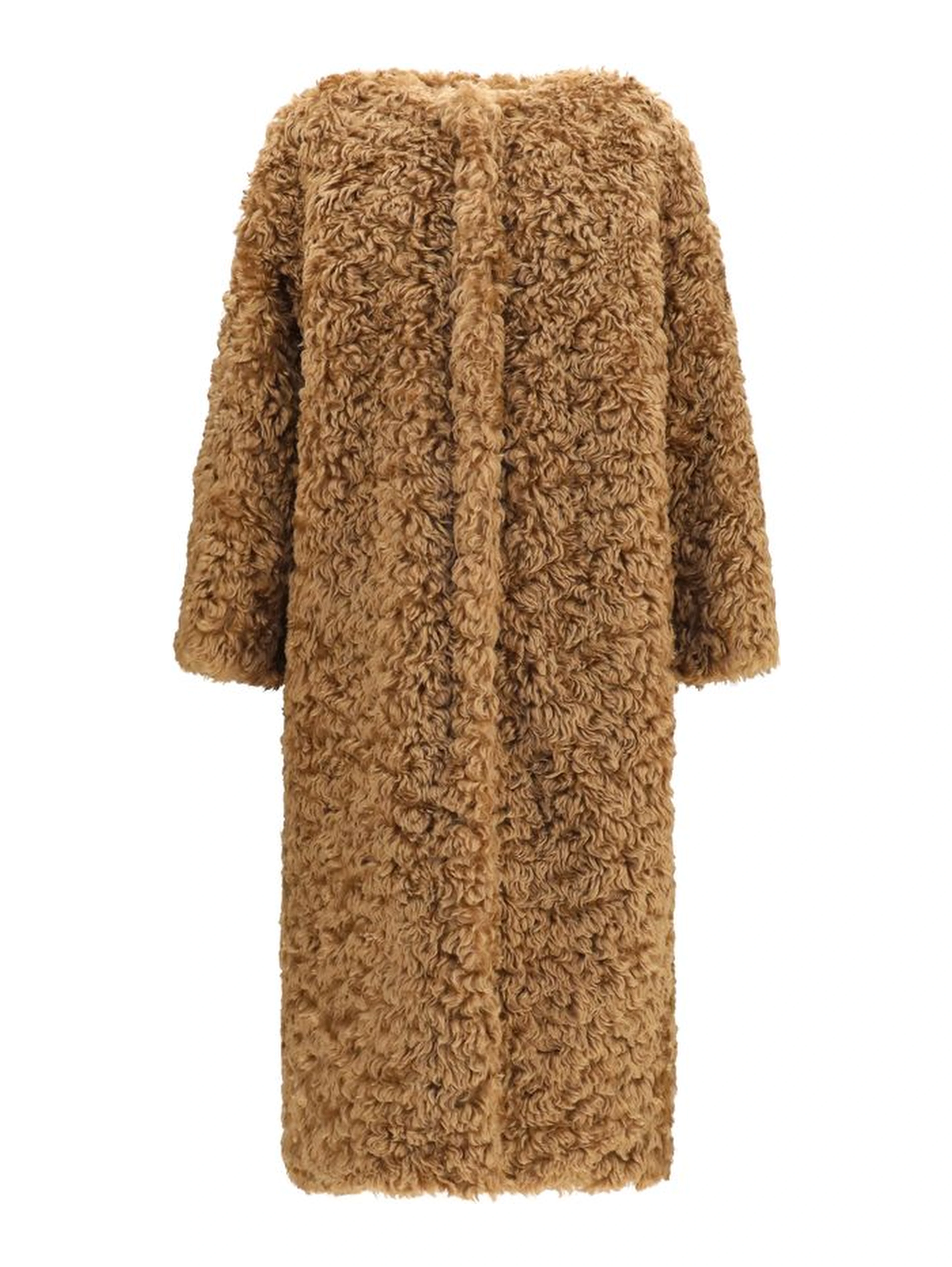 Brown Polyester Coat