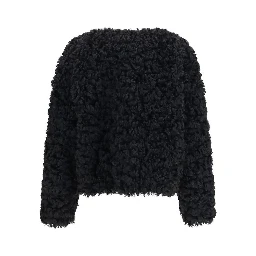Black Polyester Coat