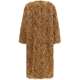 Brown Polyester Coat