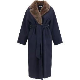 Blue Wool Oves Aries Coat