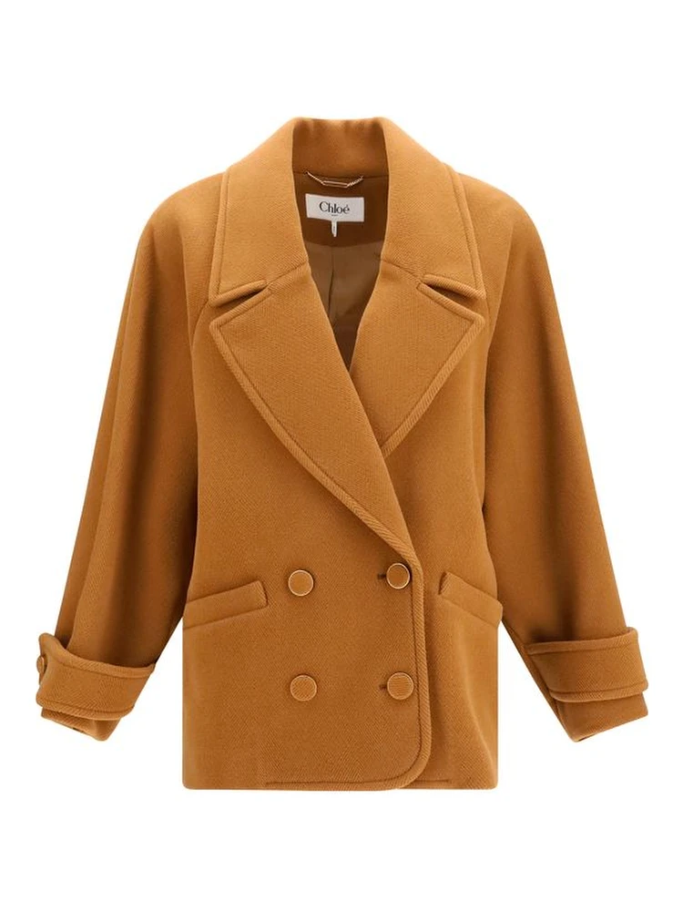 Brown Wool Oves Aries Coat