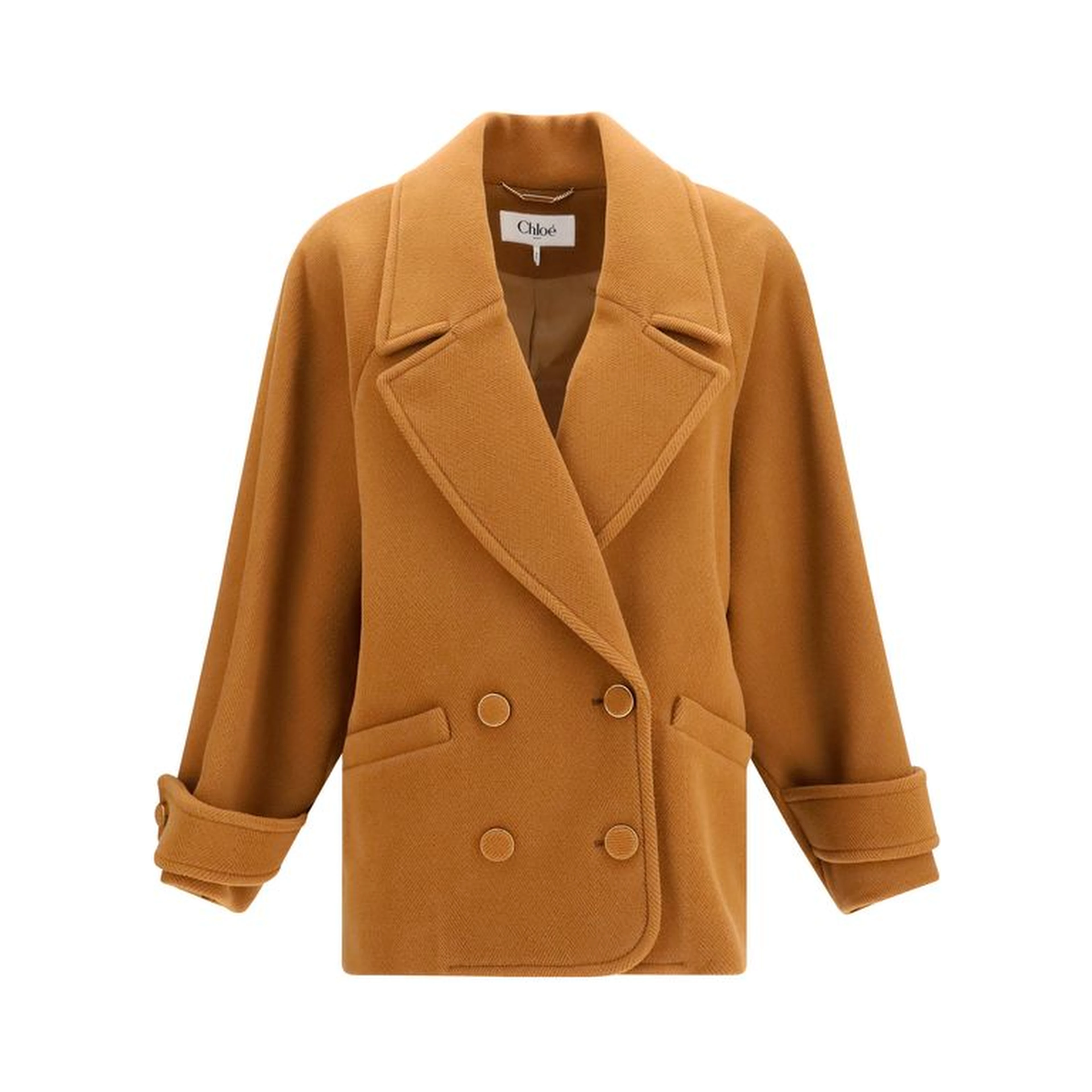 Brown Wool Oves Aries Coat