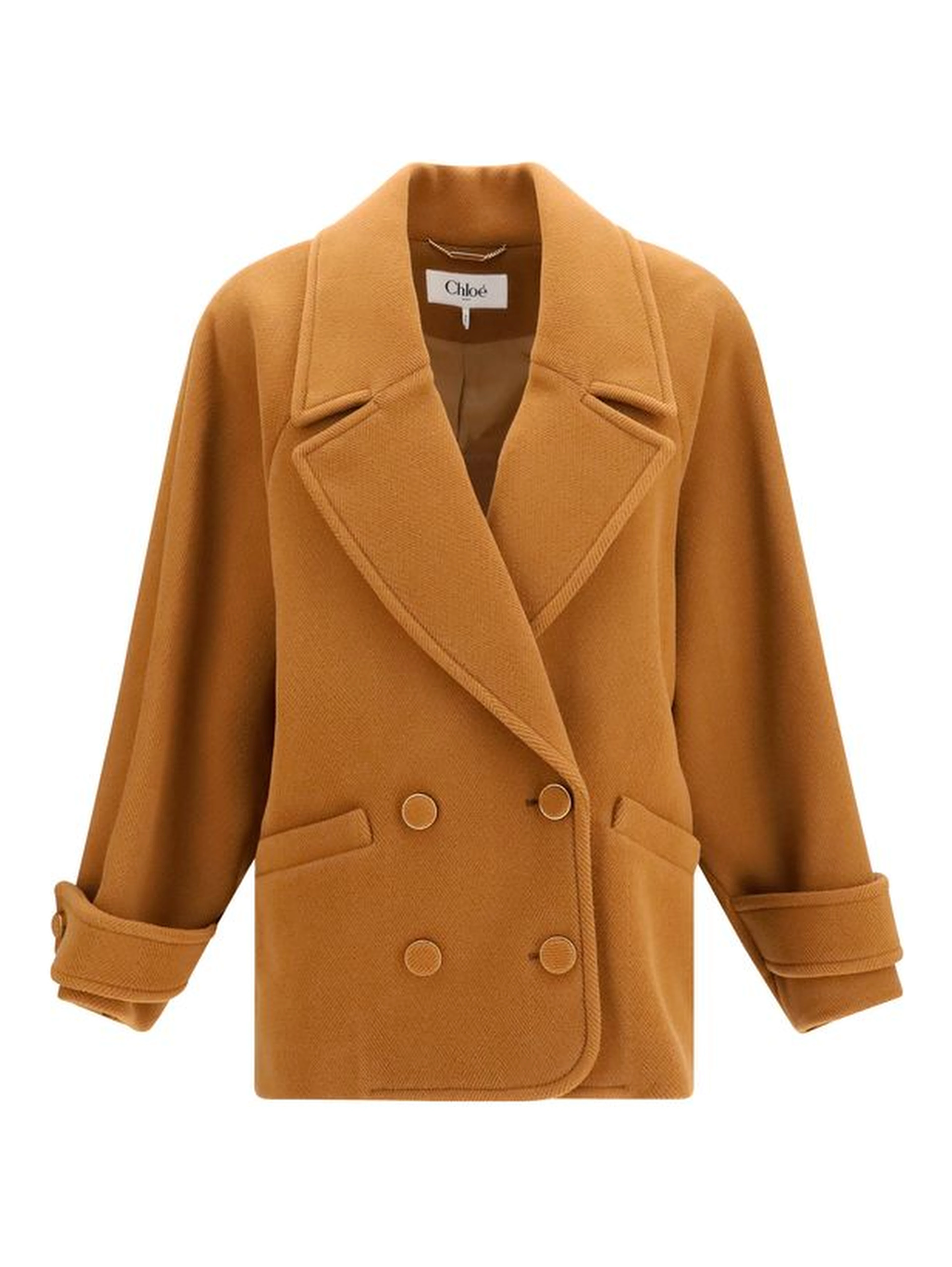 Brown Wool Oves Aries Coat