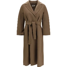 Brown Wool Oves Aries Coat