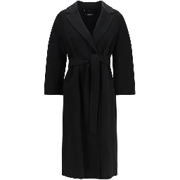 Black Wool Oves Aries Coat