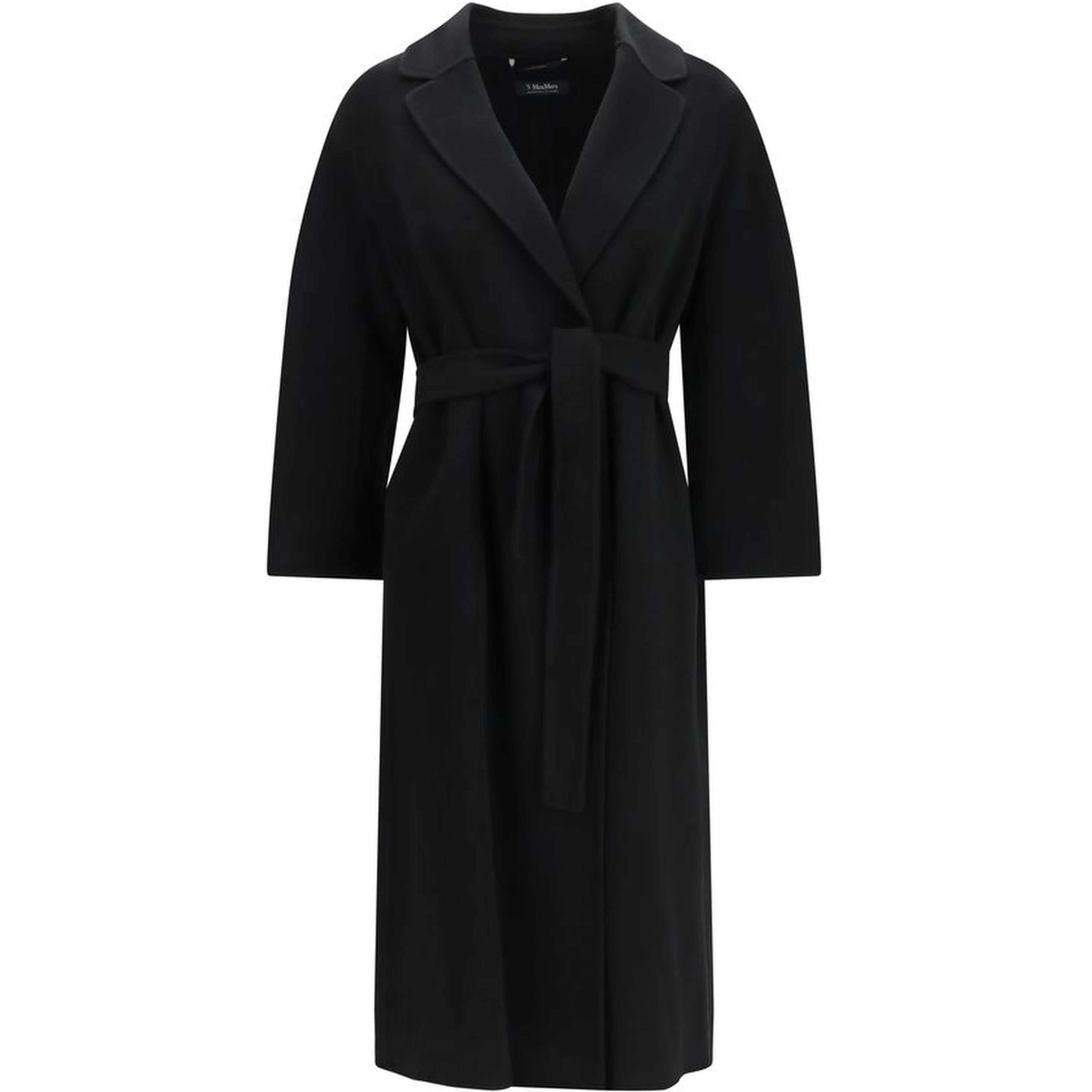 Black Wool Oves Aries Coat