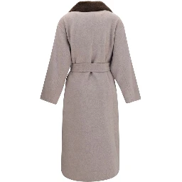 Beige Wool Oves Aries Coat