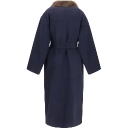 Blue Wool Oves Aries Coat