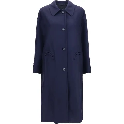 Blue Wool Oves Aries Coat