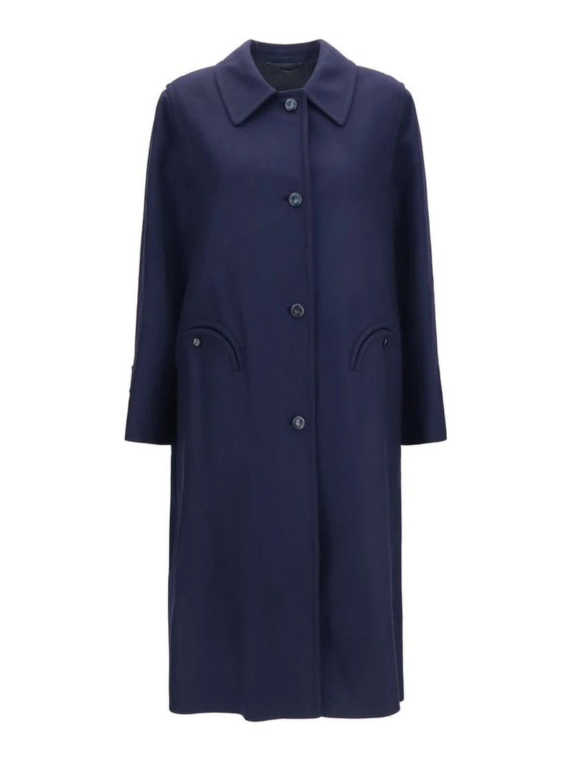 Blue Wool Oves Aries Coat