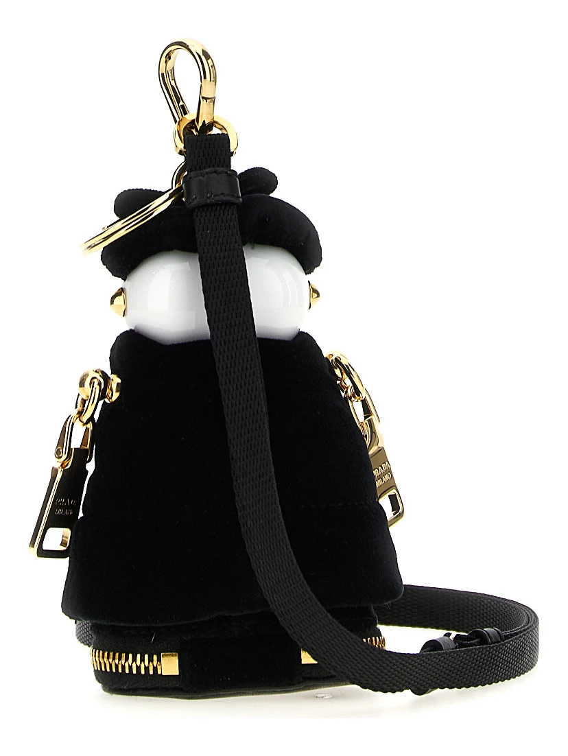 Black Stainless Steel Keychain