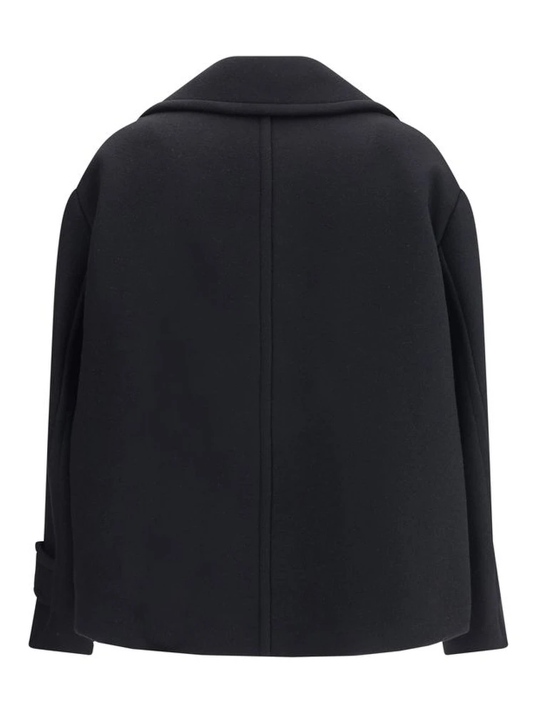 Black Wool Oves Aries Coat alternative