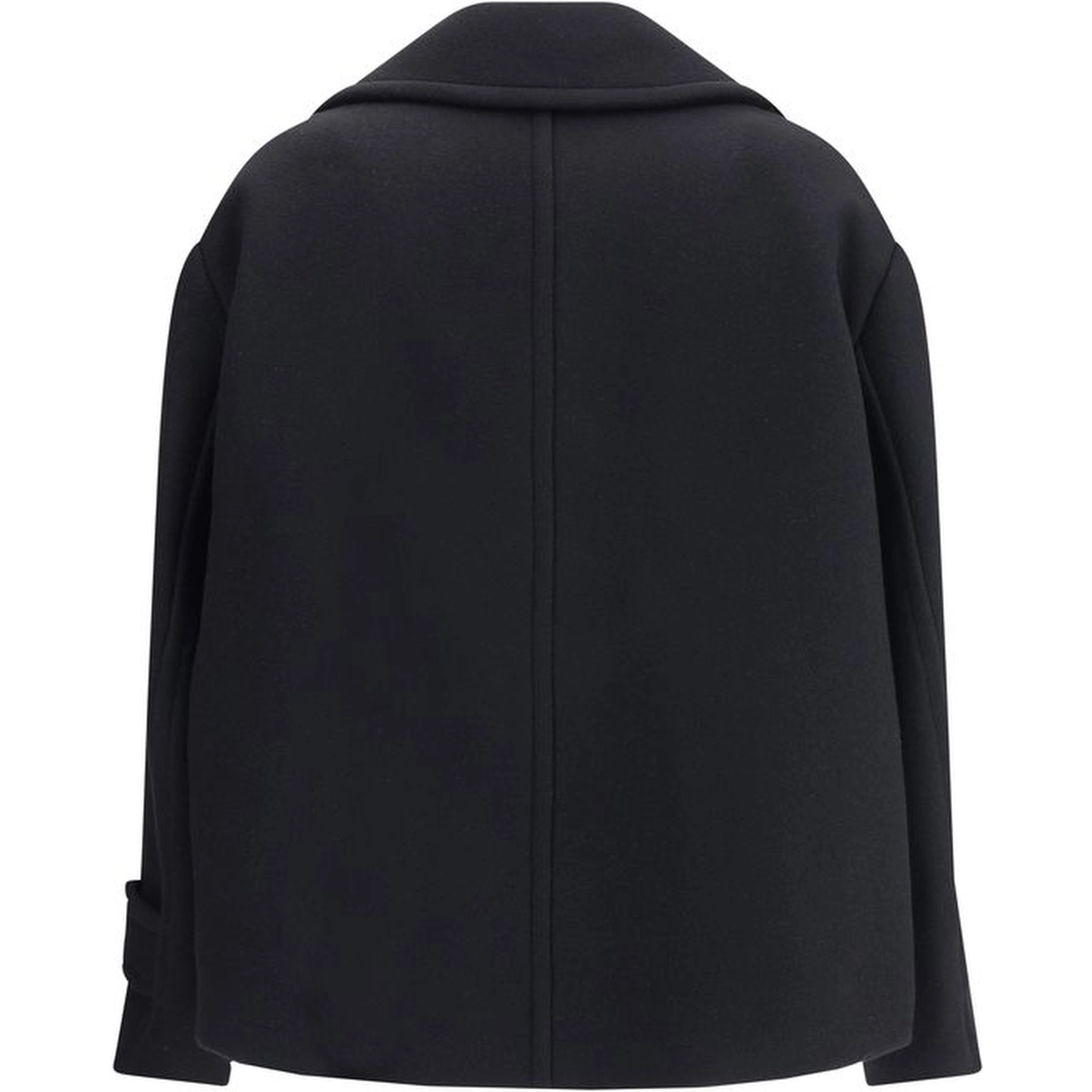 Black Wool Oves Aries Coat